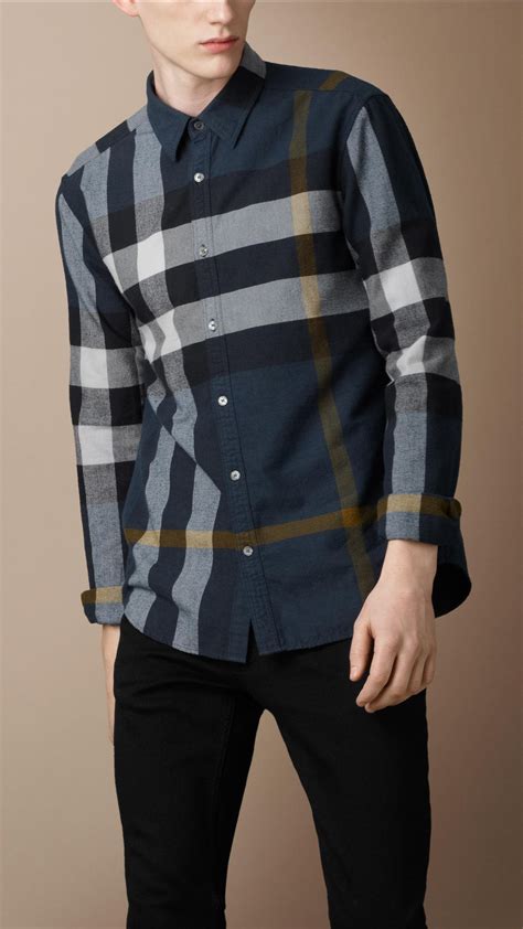 camisa burberry traje hombre|burberry flannel men's.